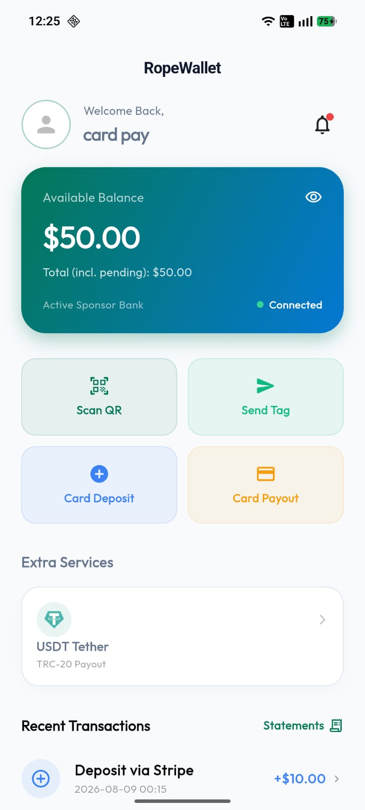 Home Dashboard Screen
