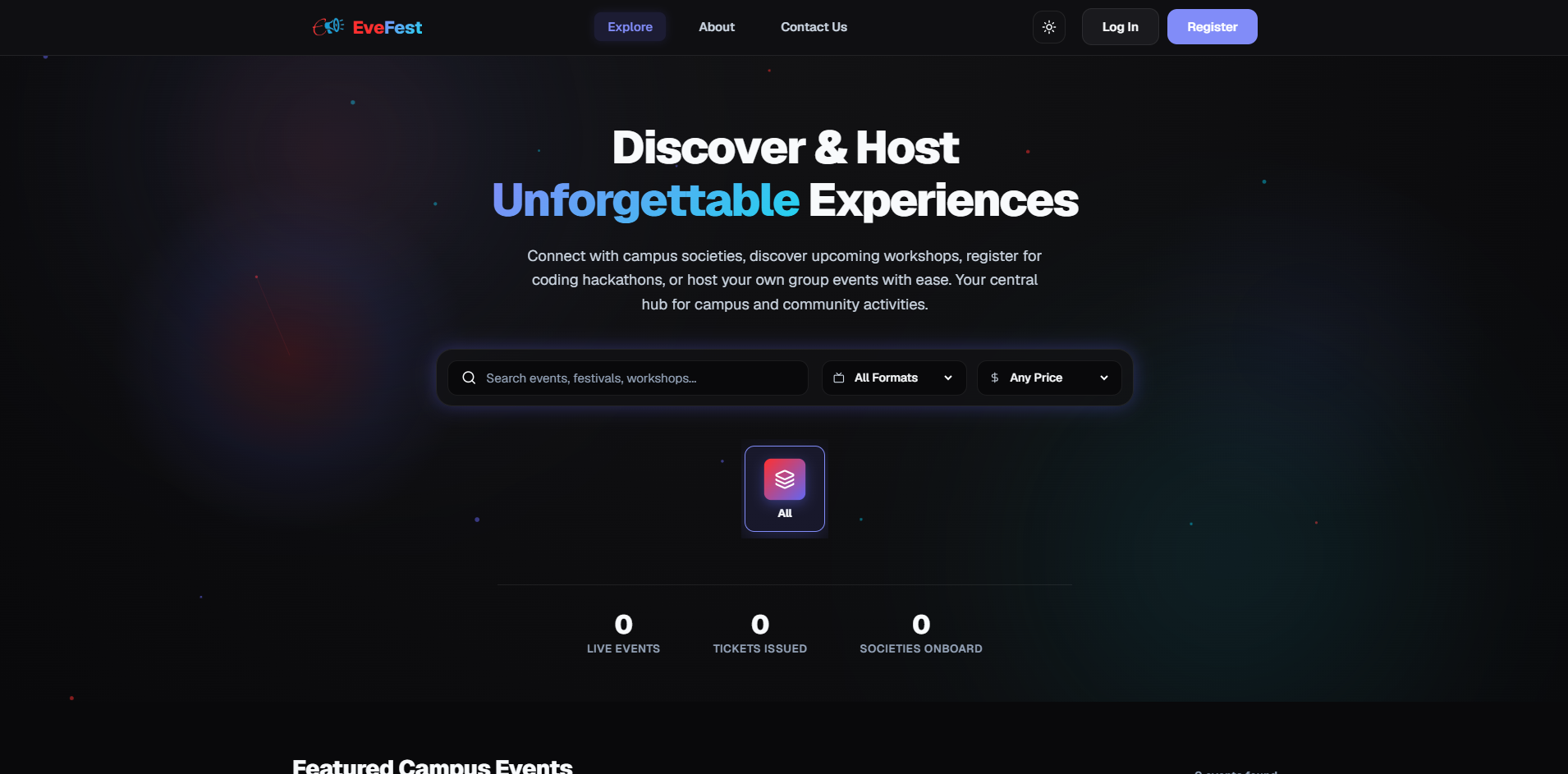 EveFest - Events & Ticketing project built by Rijan Regmi