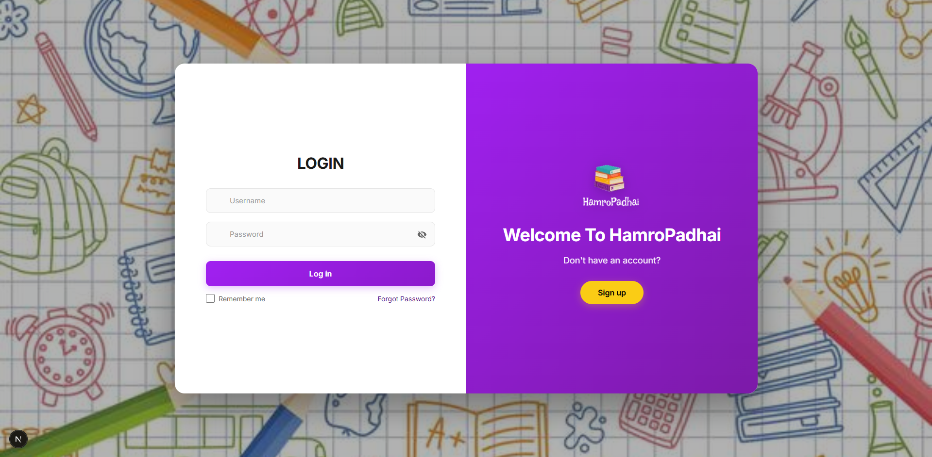 Hamro Padhai - EdTech Platform project built by Rijan Regmi