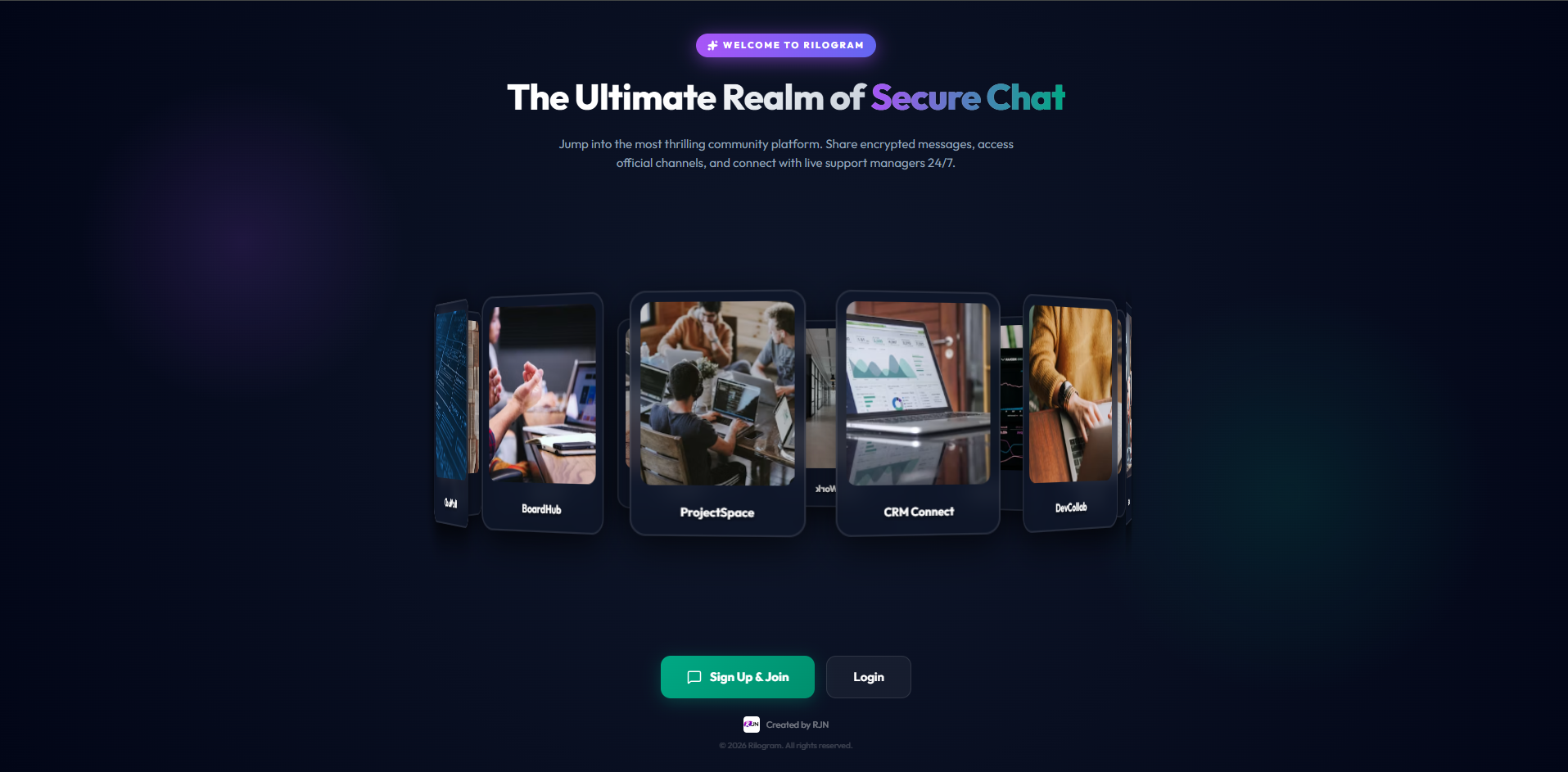 Rilogram - Invite-Only Chat SaaS & Mobile App project built by Rijan Regmi